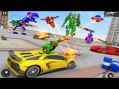 Dino Robot Car Transform Game