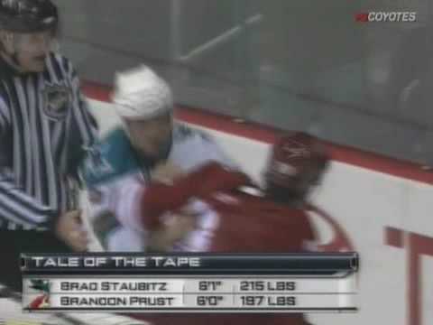 Brad Staubitz vs Brandon Prust Mar 17, 2009