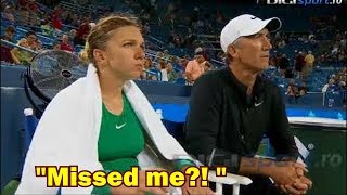 Darren Cahill Halep genius Brilliant on court coaching speech Missed me :)