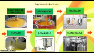 Proceso productivo en la elaboracion del jugo de naraja