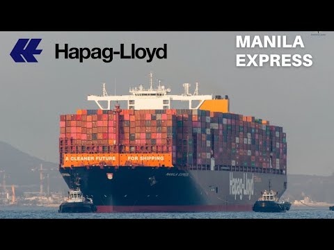 19 MINUTES OF RELAX WATCHING THE ARRIVAL OF THE ''MANILA EXPRESS'' IN 4K IN THE PORT OF ALGECIRAS