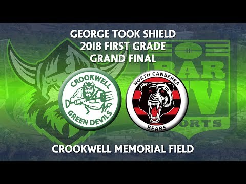 2018 Canberra RL George Tooke Shield 1st Grade GF - Crookwell Green Devils v North Canberra Bears