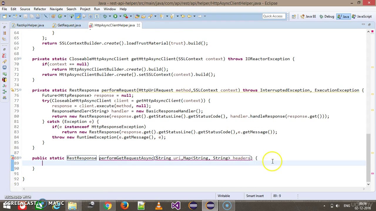 2. Part 2 - Web Service Testing using Apache HttpClient