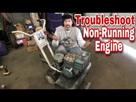 How To Troubleshoot A Non-Running Engine (1974 Sears Rototiller) with Taryl