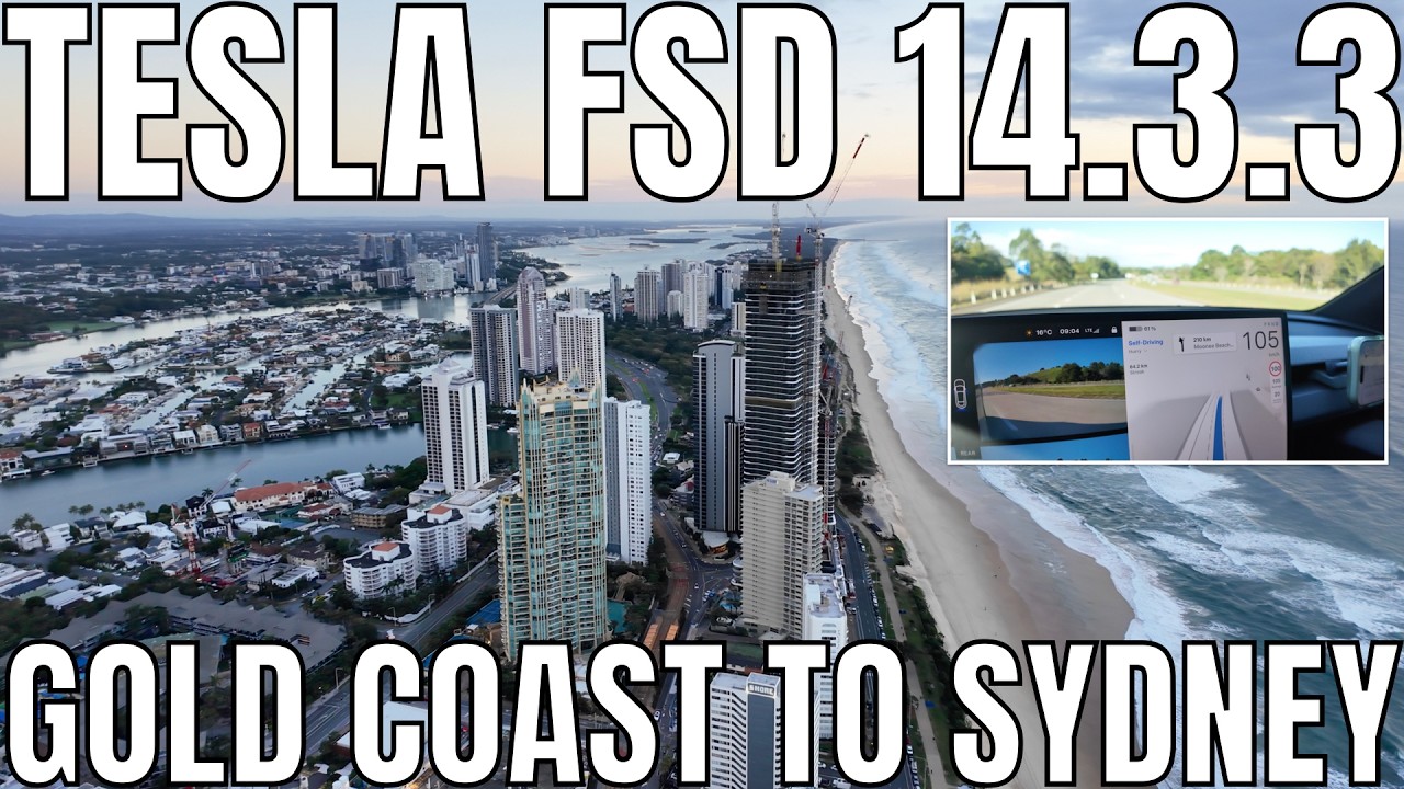 Tesla Model Y L FSD Supervised 14.3.3 | Gold Coast to Sydney Road Trip
