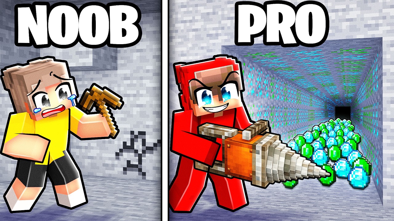 NOOB vs PRO: Power PICKAXE Battle! (Minecraft)