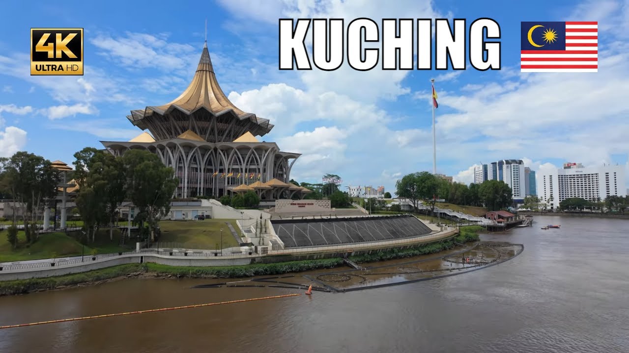 Kuching Sarawak walking tour.Borneo travel Malaysia