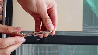 How To Use Liebherr Key & Lock Set for Sliding Glass Door Chest Freezer