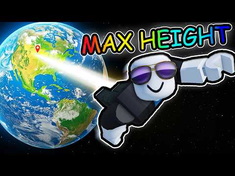 reaching MAX height in Roblox fly to space...