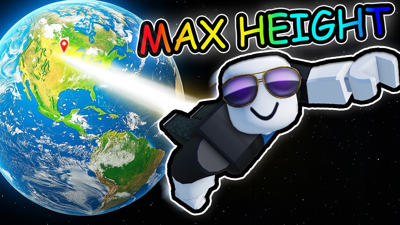 reaching MAX height in Roblox fly to space...