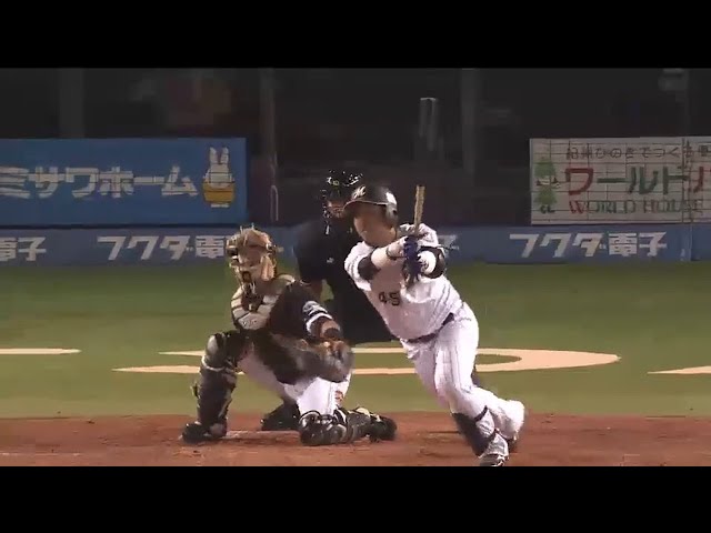 【5回裏】バースデー同点打!! マリーンズ・田村 ライト前タイムリー 2015/5/13 M-H