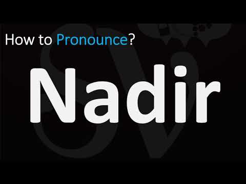 How to Pronounce Nadir? (CORRECTLY)