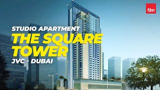 Spacious Studio Apartment in The Square Tower, JVC - Dubai