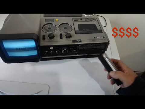 Radiograbador tv. Sanyo de los 80"