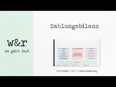 GWZ 9 Globalisierung - #3 Die Zahlungsbilanz