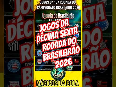 Jogos 16ª rodada do Brasileirão #futebol #palmeiras #flamengo #saopaulo #corinthians #santos #inter