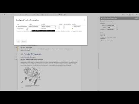 Polarion: Multiple representations for a Work Item type in a document
