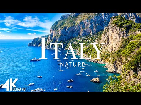 FLYING OVER ITALY 4K UHD - Relaxing Music Along With Beautiful Nature Videos - 4K UHD TV