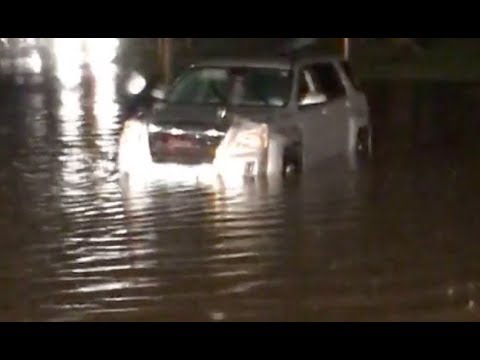 Flooding in Des Moines, IA. June 30, 2018 - raw footage.