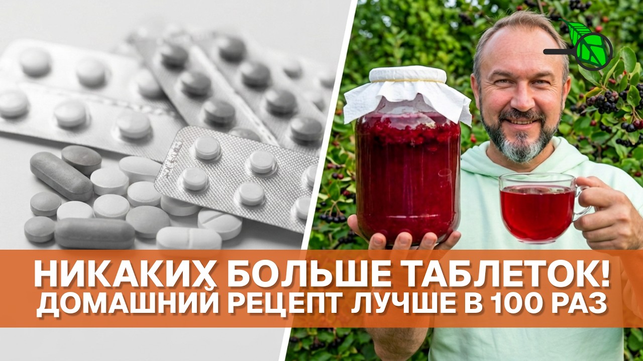 🍷 Чистит СОСУДЫ и снижает ДАВЛЕНИЕ! Домашний уксус из черноплодки мощнее лю