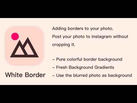 White Border: Square Fit Photo Video
