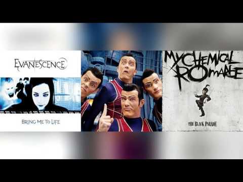 [Mashup] We Are Number One but mixed with Black Parade and Bring Me To Life (Ev & MCR & Lazytown)