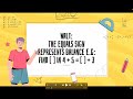 Understand that the equals sign represents balance e.g: Find [ ] in 4 + 5 = [ ] + 3