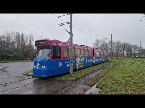 HTM tramlijn 1 Delft Tanthof - Scheveningen Noorderstrand v.v. | BN GTL8 3117 OmroepWest | 2022