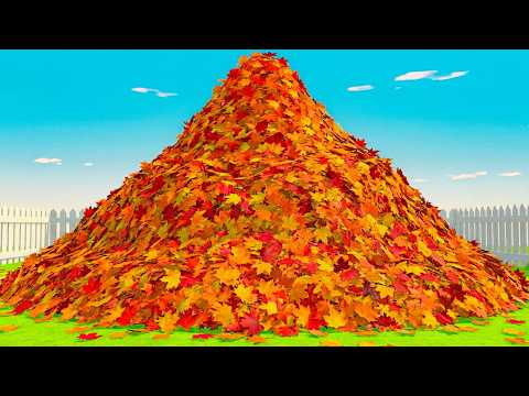 I spent 2.5 hours raking leaves