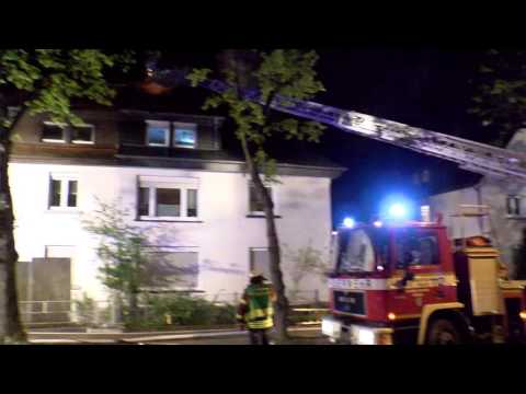 Dachstuhlbrand in Wiesloch