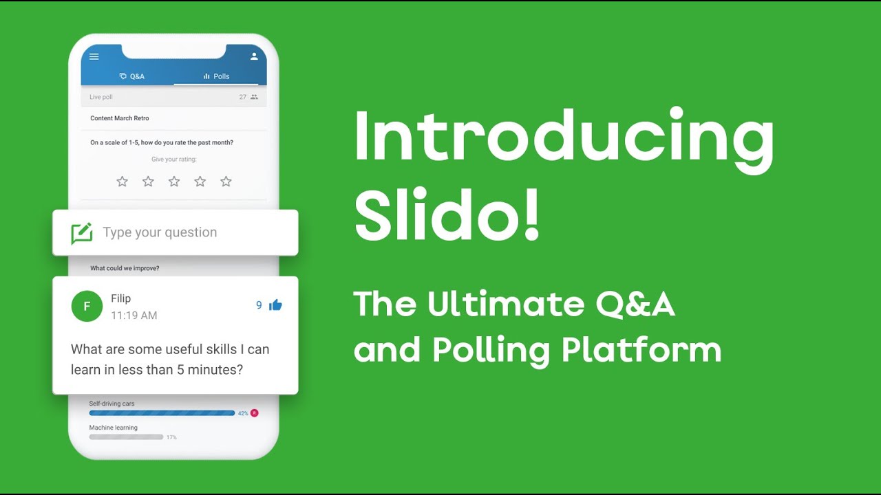 Introducing Slido - the Ultimate Q&A and Polling Platform