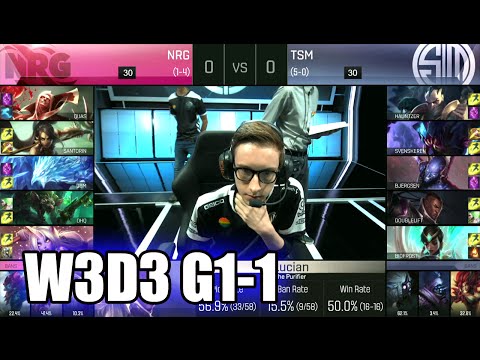 NRG eSports vs TSM | Game 1 S6 NA LCS Summer 2016 Week 3 Day 3 | NRG vs TSM G1 W3D3 1080p