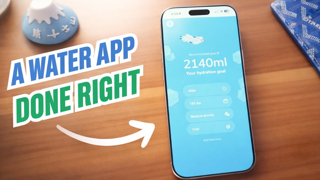 This is The ONLY Water Tracking App YOU NEED | Water Llama Review