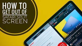 How to Get Out of Safari Split Screen Dual Windows on iPad | iPad Tutorial