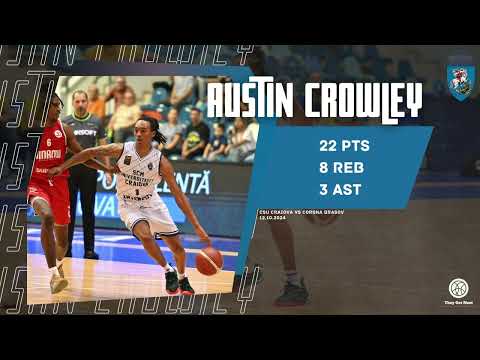 Austin Crowley 22 Points, 8 rebounds | SCMU Craiova | Liga Națională Highlights