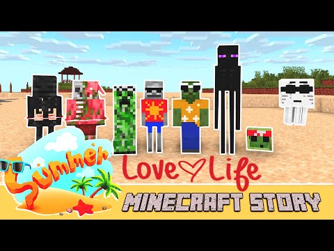 Hot Summer Love life : Monster School (Minecraft Animation)