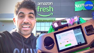 I went inside Amazon's Grocery Store: Smart Carts & No Cashiers!