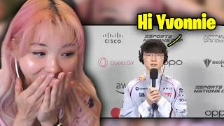 Yvonnie Got a Shout Out from Faker