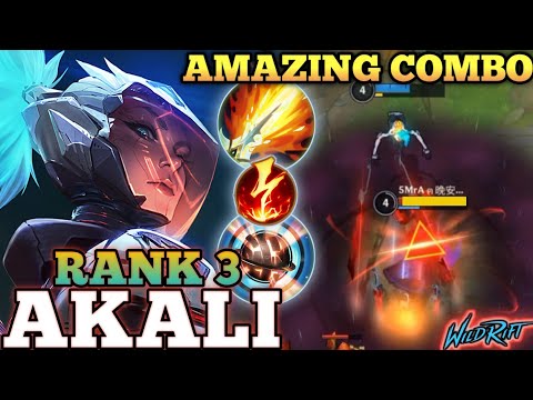 AKALI ONE SHOT COMBO DELETE! AMAZING NO DEATH MVP PLAY - TOP 3 GLOBAL AKALI BY GiauNe - WILD RIFT