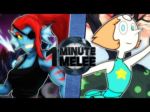Undyne vs Pearl (Undertale vs Steven Universe) One Minute Melee S6 EP10
