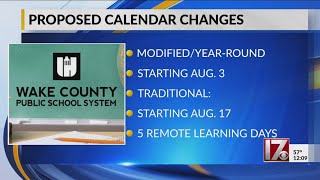 Proposed calendar change for Wake County schools
