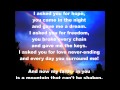 I Asked You For Life - Kim Walker with Lyrics ...