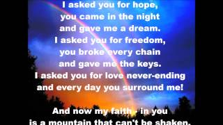 I Asked You For Life - Kim Walker with Lyrics