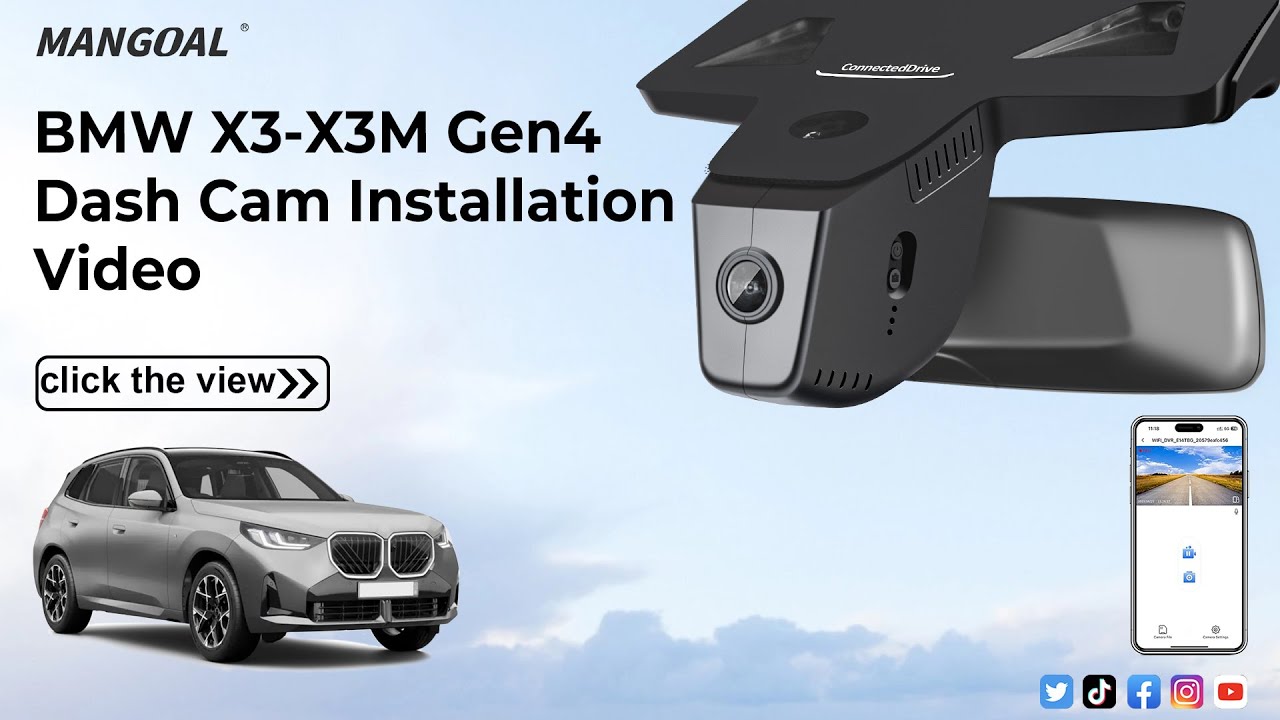 BMW X3 Gen4 G45 30 xDrive,M50 xDrive Mangoal Dashcam 008D-1