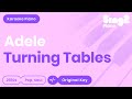 Adele Turning Tables Karaoke Piano