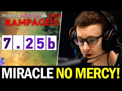 MIRACLE shows No Mercy with This Hero — Rampage 7.25 Dota 2