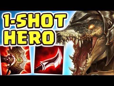 MAX LETHALITY ONE W 1-SHOT JUNGLE RENEKTON (ASSASSIN BUILD) THIS IS NOT OKAY !! I'LL BE YOUR HERO