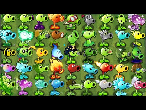 Pvz 2 Challenge - All PEA Plants Level 1 vs Team MODERN & FUTURE Zombie - Who Will Win?