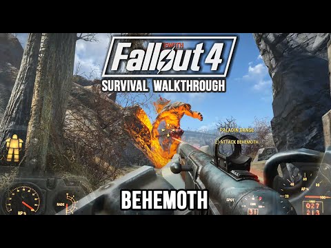 Fallout 4 - Killing a Behemoth on Survival Difficulty - Easy Way