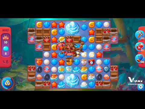 Fishdom. 9082 hard level no boosters and diamonds. 14 moves